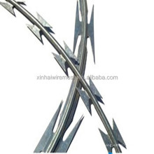 Galvanized PVC Coated Razor Barbed Wire Mesh Fence